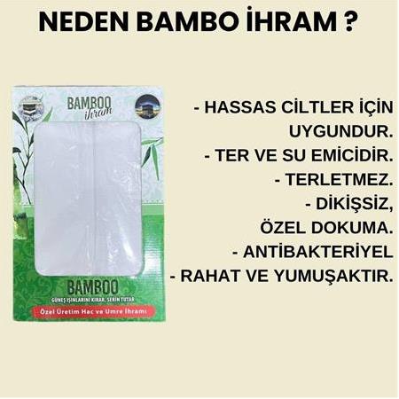 Premium İhram Seti, Bambu İhram ve 5 parça ihram umre hac ihtiyaç seti